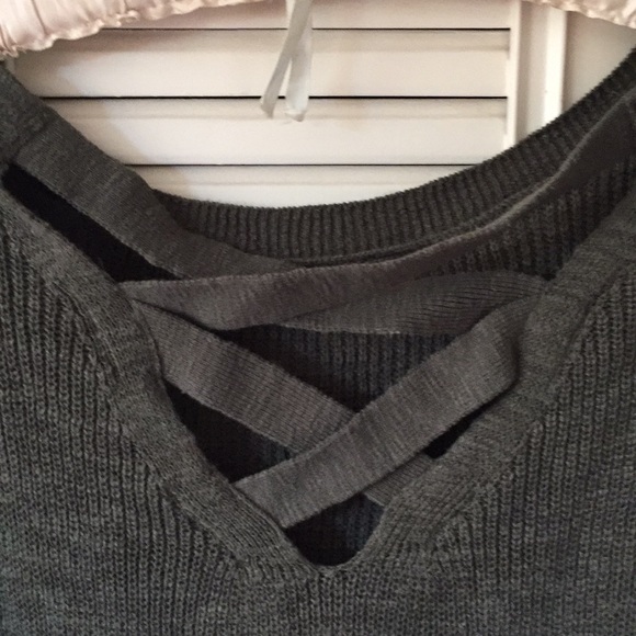 Express Oversized Green Sweater - Picture 4 of 4